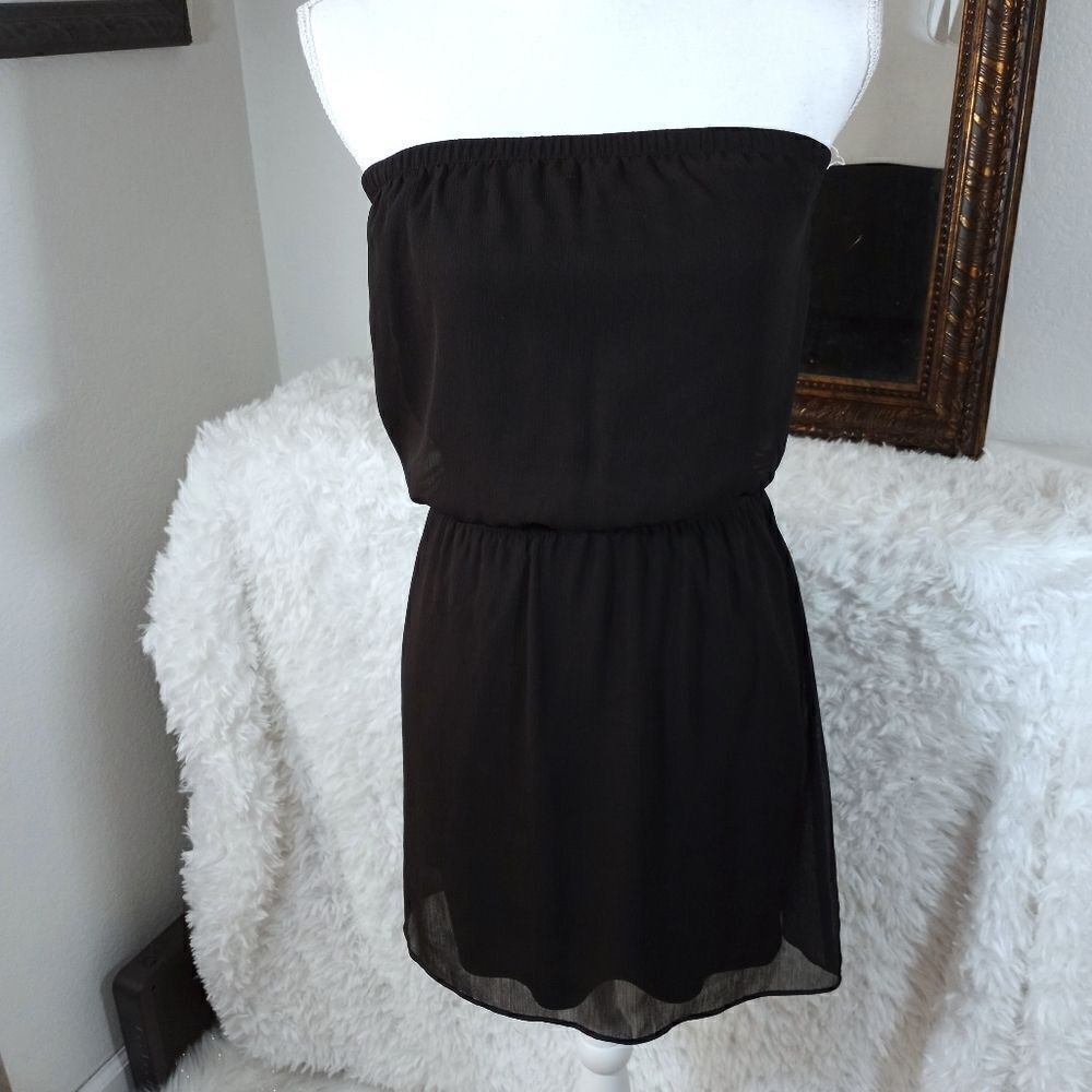 EXPRESS BLACK STRAPLESS DRESS SZ.XS EUC - Picture 2 of 9